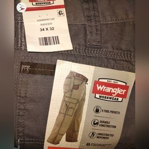 Grey Wrangler Ranger Work/Cargo Pants 34/32